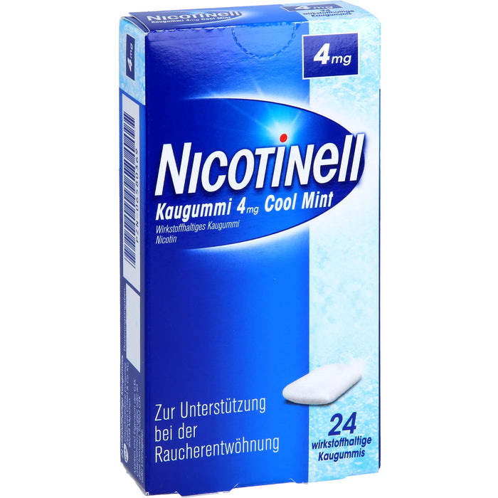 NICOTINell Kaugummi 4 mg Cool Mint, 24 pc Gomme à mâcher