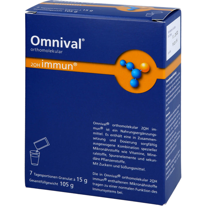 OMNIVAL orthomolekular 2OH immun 7 TP Granulat, 7 pc Sachets