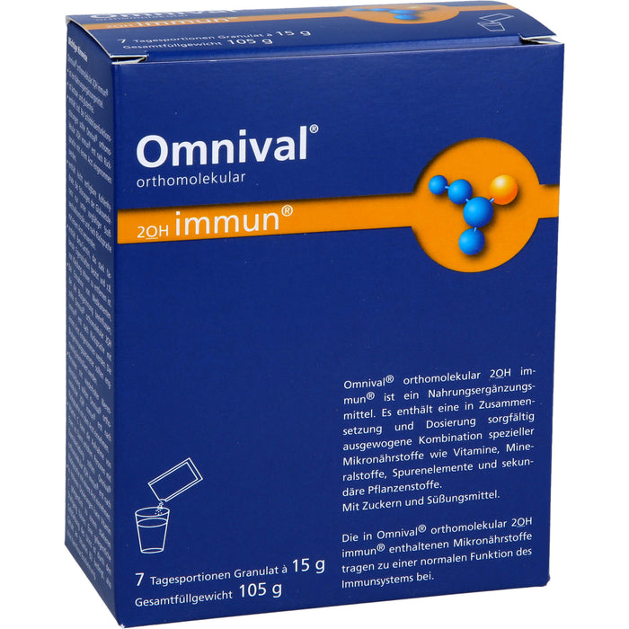 OMNIVAL orthomolekular 2OH immun 7 TP Granulat, 7 pc Sachets