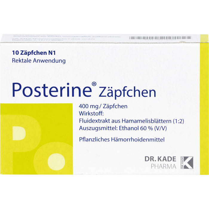 Posterine® Zäpfchen, 10 St SUP