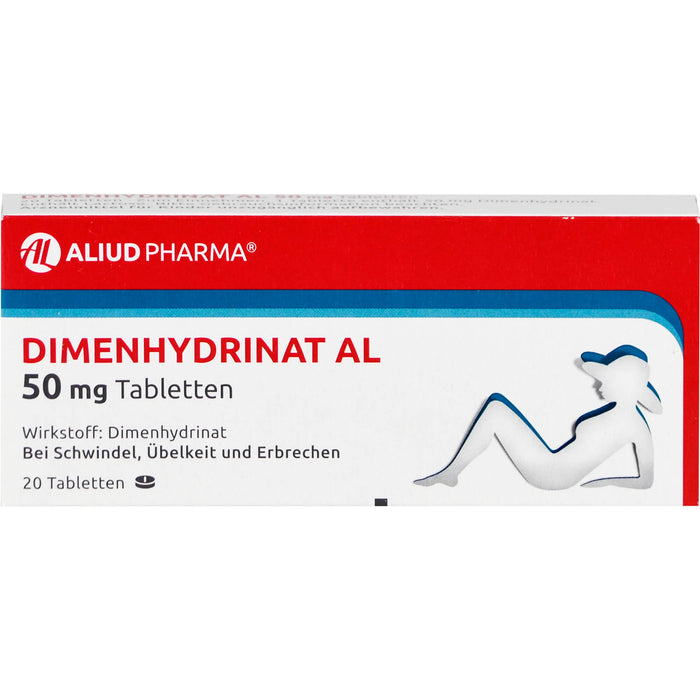 Dimenhydrinat AL 50 mg Tabletten, 20 pc Tablettes