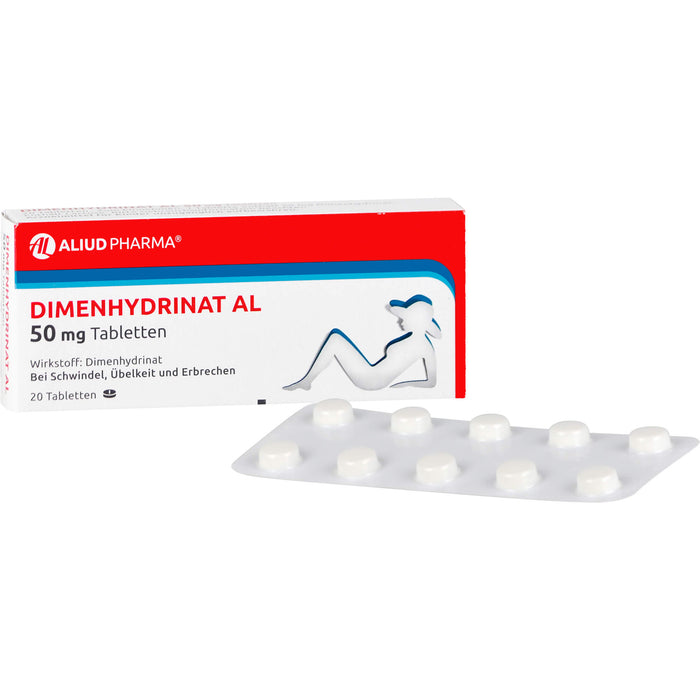 Dimenhydrinat AL 50 mg Tabletten, 20 pc Tablettes