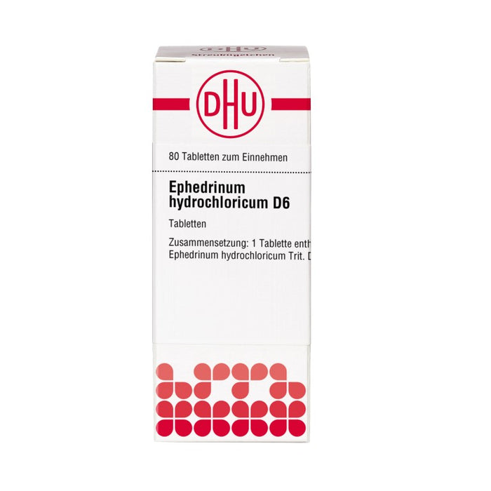 DHU Ephedrinum hydrochloricum D 6 Tabletten, 80 pc Tablettes