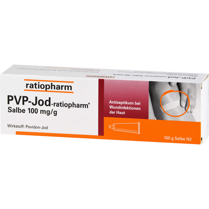 PVP-Jod-ratiopharm Salbe Antiseptikum bei Wundinfektionen der Haut, 100 g Onguent