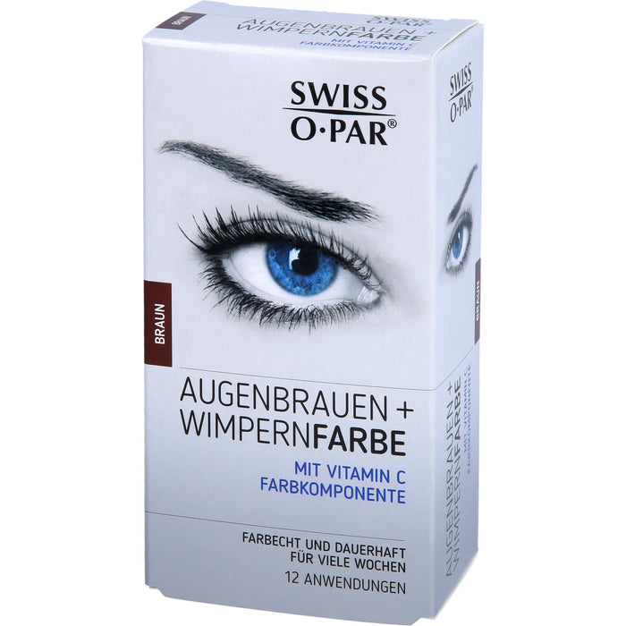 Augenbrauen + Wimpernfarbe Braun Swiss O-Par Set, 1 P