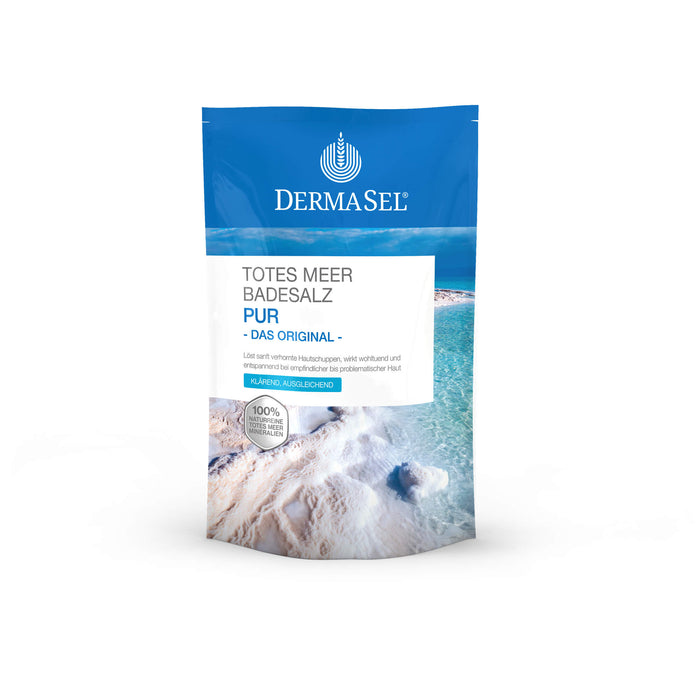 DermaSel Totes Meer Badesalz Pur, 500 g Sel