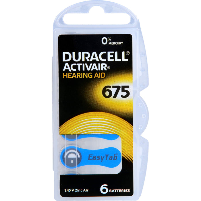 Batterie für Hörgeräte Duracell 675, 6 St