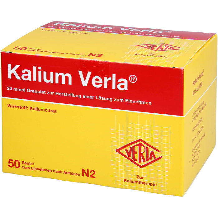 Kalium Verla Granulat zur Kaliumtherapie, 50 pcs. Sachets