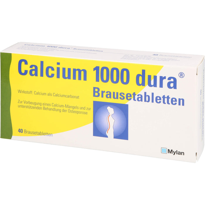 Calcium 1000 dura Brausetabletten, 40 St BTA