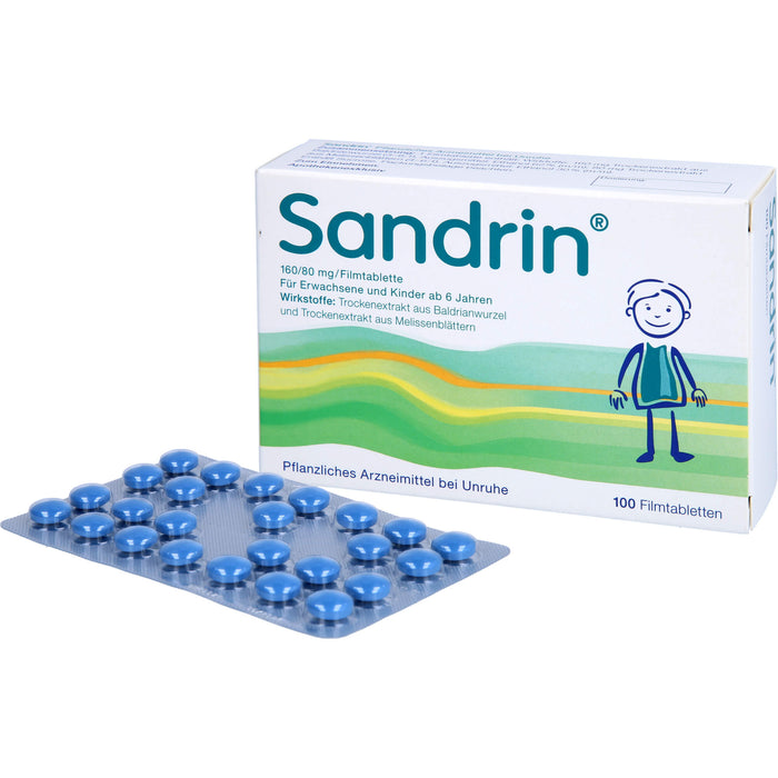 Sandrin Filmtabletten bei Unruhe, 100 pc Tablettes