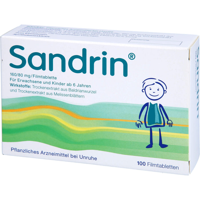 Sandrin Filmtabletten bei Unruhe, 100 pc Tablettes