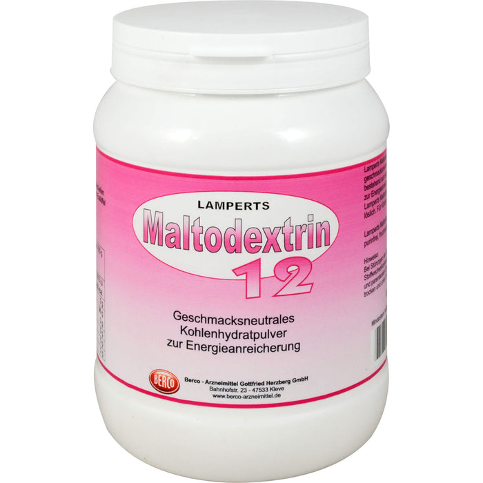 LAMPERTS Maltodextrin 12 Kohlenhydratpulver, 500 g Powder