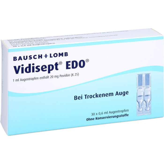 BAUSCH & LOMB Vidisept EDO Augentropfen bei trockenem Auge, 30 St. Einzeldosispipetten