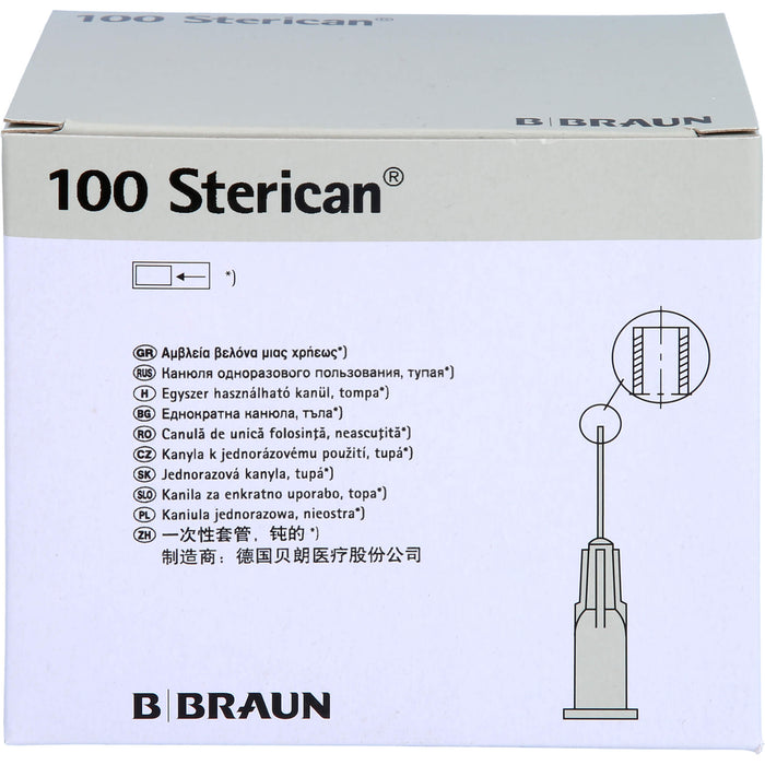 B. BRAUN Sterican Einmalkanülen für Dental-Anästhesie G27 x 1 Zoll 25 mm x 0,40 mm grau, 100 pcs. Cannulas