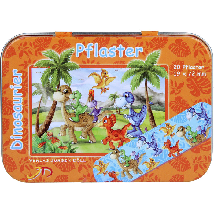 KINDERPFLASTER DINOSAURIER - DOSE, 20 pcs. Patch