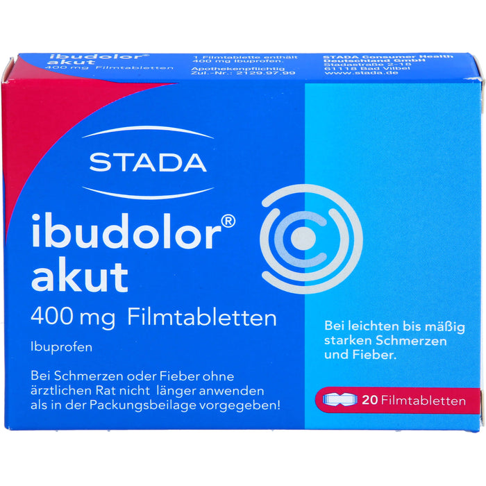 ibudolor akut 400 mg Filmtabletten, 20 pcs. Tablets