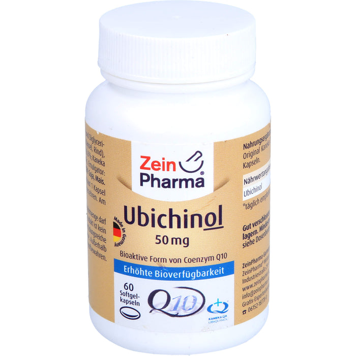 ZeinPharma Ubichinol 50 mg Kapseln, 60 St. Kapseln