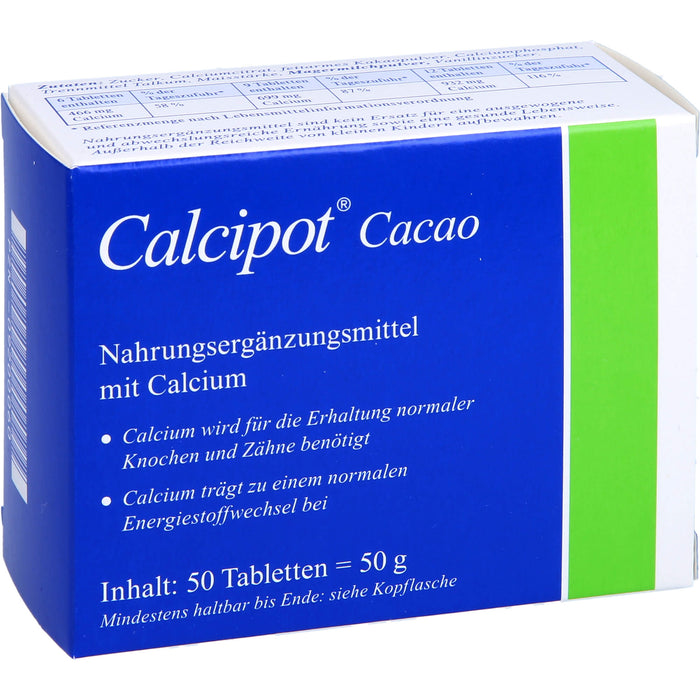 Calcipot Kautabletten, 50 pc Tablettes