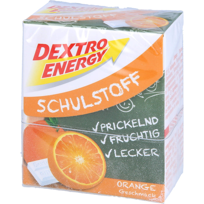 DEXTRO ENERGY Schulstoff Täfelchen Orange, 50 g Comprimés