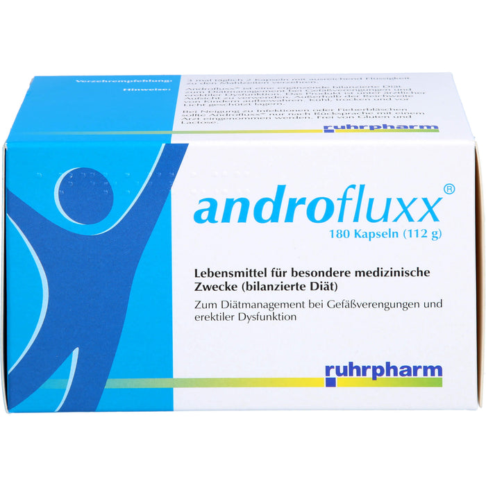 Androfluxx Kapseln bei Gefäßverengungen und erektiler Dysfunktion, 180 pcs. Capsules