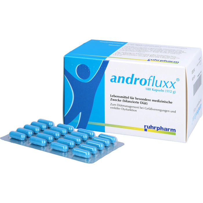 Androfluxx Kapseln bei Gefäßverengungen und erektiler Dysfunktion, 180 pcs. Capsules