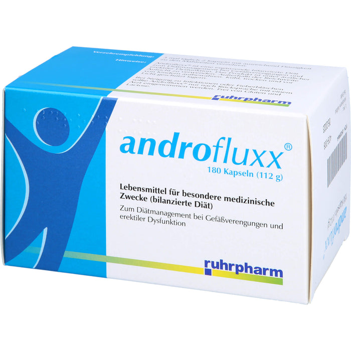 Androfluxx Kapseln bei Gefäßverengungen und erektiler Dysfunktion, 180 St. Kapseln
