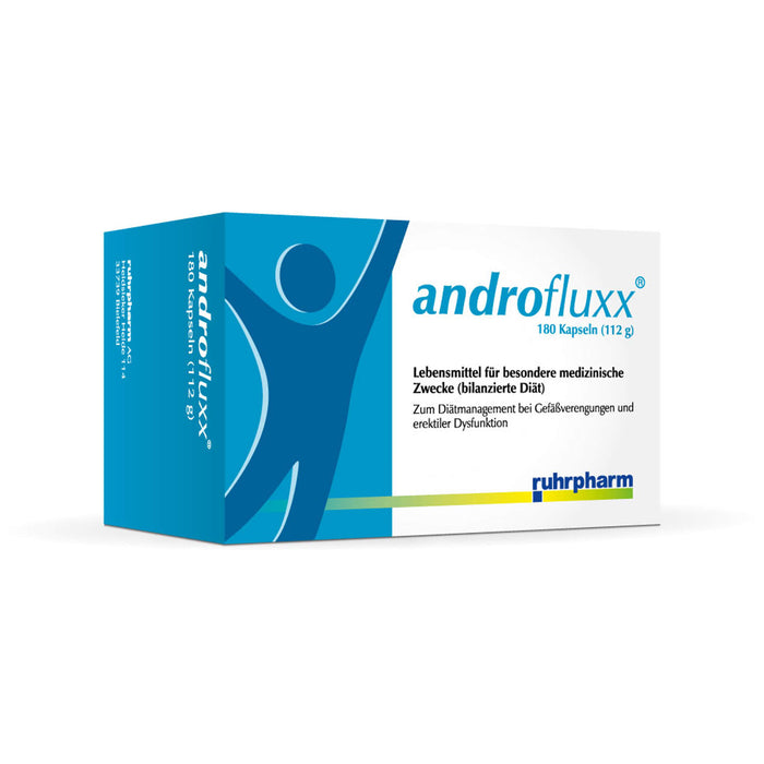 Androfluxx Kapseln bei Gefäßverengungen und erektiler Dysfunktion, 180 St. Kapseln