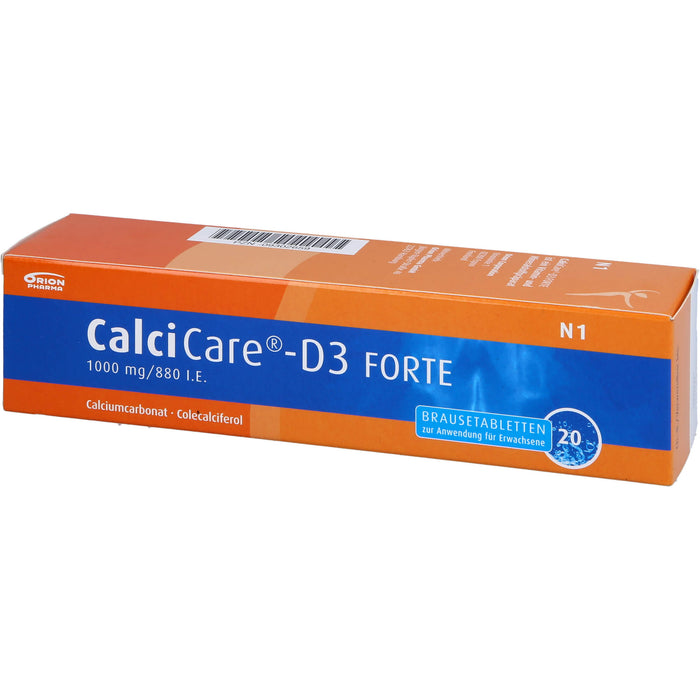 CalciCare-D3 forte Brausetabletten, 20 pcs. Tablets