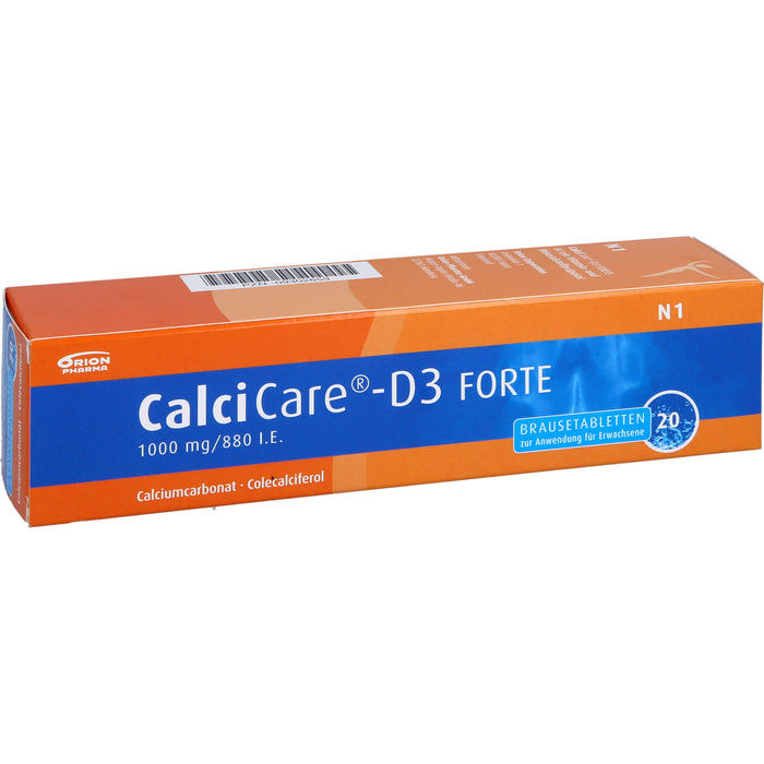 CalciCare-D3 forte Brausetabletten, 20 pcs. Tablets