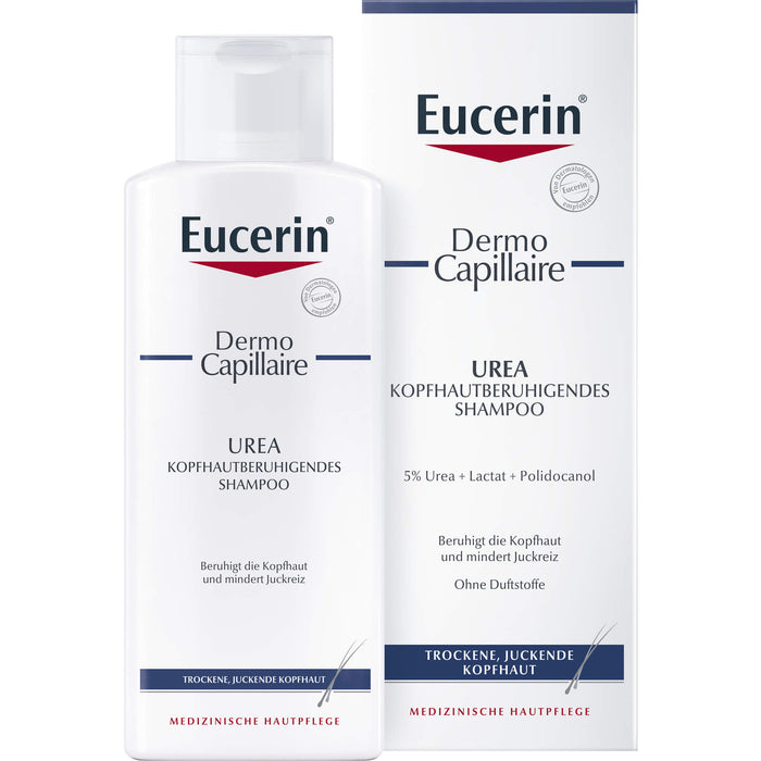Eucerin DermoCapillaire kopfhautberuhigendes Urea Shampoo, 250 ml Shampoing