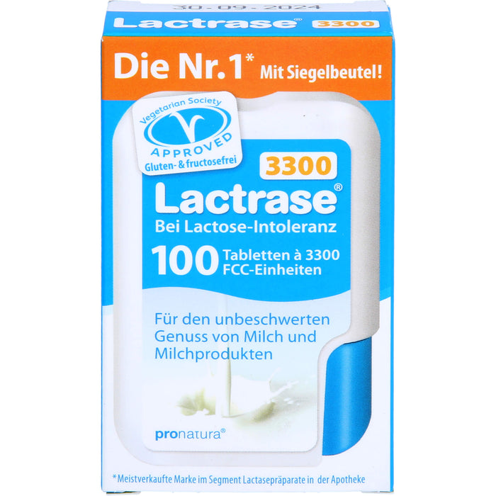 Lactrase 3300 bei Lactose-Intoleranz Tabletten, 100 pc Tablettes