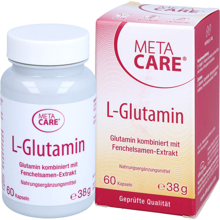 metacare L-Glutamin Kapseln, 60 pc Capsules