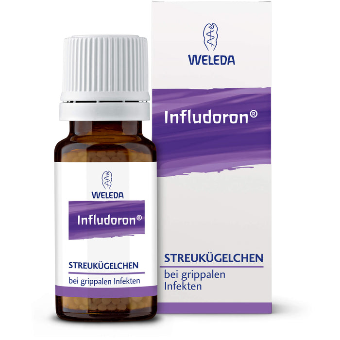 WELEDA Infludoron Streukügelchen bei grippalen Infekten, 10 g Globules