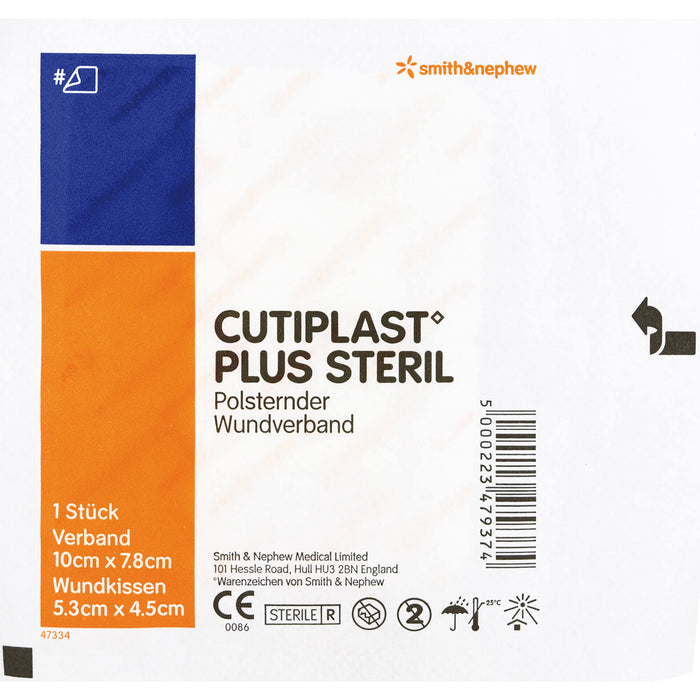 Cutiplast Plus steril Wundverband 10 cm x 7.8 cm, 1 pc Pansements