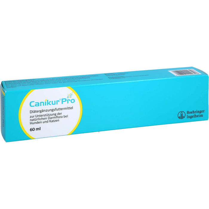 Canikur Pro Diät-Ergänzungsfuttermittel für Hunde und Katzen zur Unterstützung der natürlichen Darmflora, 60 ml Creme