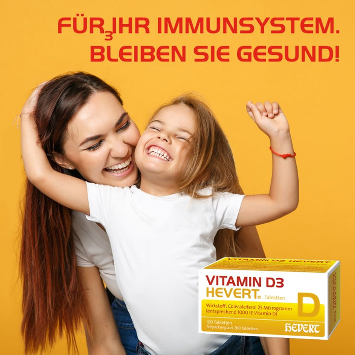 Vitamin D3 Hevert 1000 I.E. Tabletten, 200 pcs. Tablets
