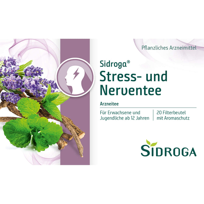 Sidroga Stress- und Nerventee, 20 pc Sac filtrant