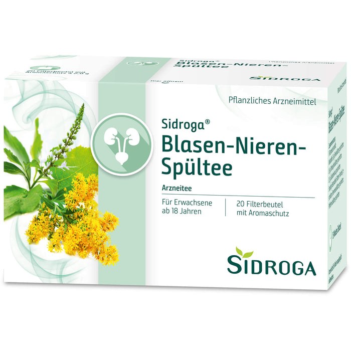 Sidroga Blasen-Nieren-Spültee für die ableitenden Harnwege, 20 pcs. Filter bag