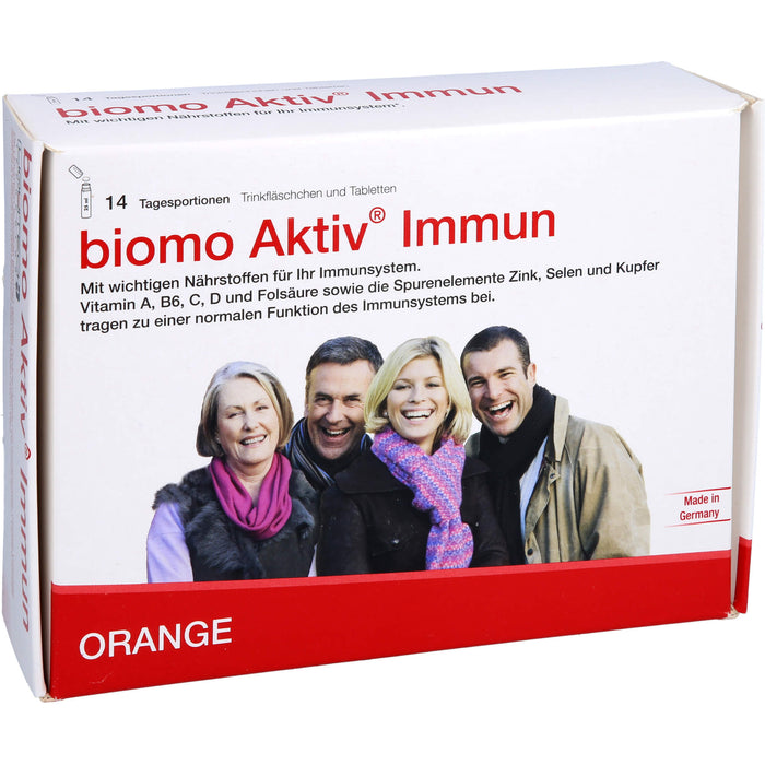biomo Aktiv Immun Trinkfläschchen und Tabletten, 14 St. Portionen