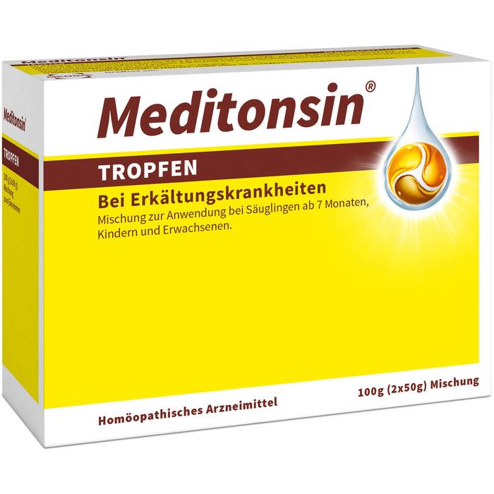 Meditonsin Tropfen bei Erkältungskrankheiten, 100 g Solution