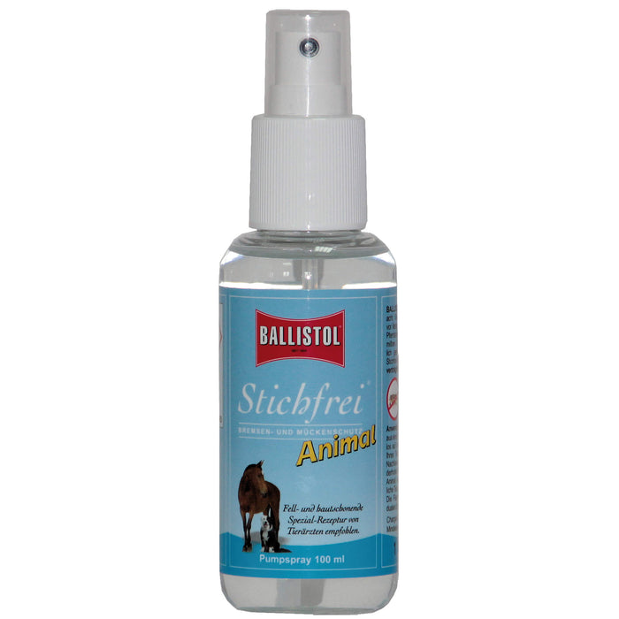 BALLISTOL Stichfrei Bremsen- und Mückenschutz Animal für Pferde, Hunde, Katzen und andere Vierbeiner, 100 ml Solution