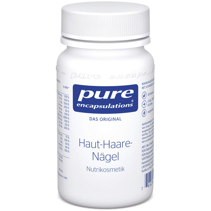pure encapsulations Haut-Haare-Nägel Kapseln, 60 pcs. Capsules