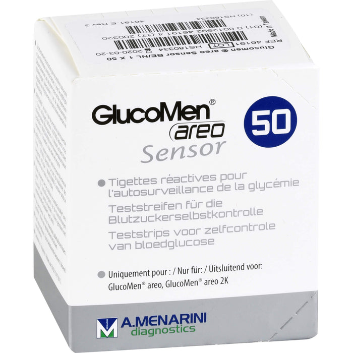 GlucoMen areo Sensor Teststreifen, 50 pcs. Test strips