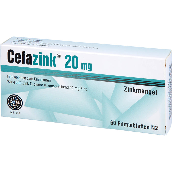 Cefazink® 20mg Filmtbl., 60 St FTA