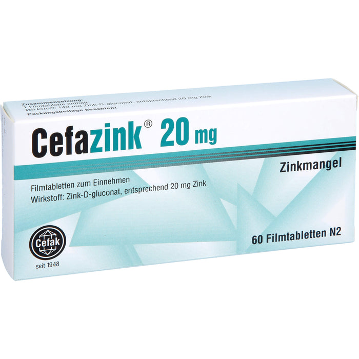 Cefazink® 20mg Filmtbl., 60 St FTA