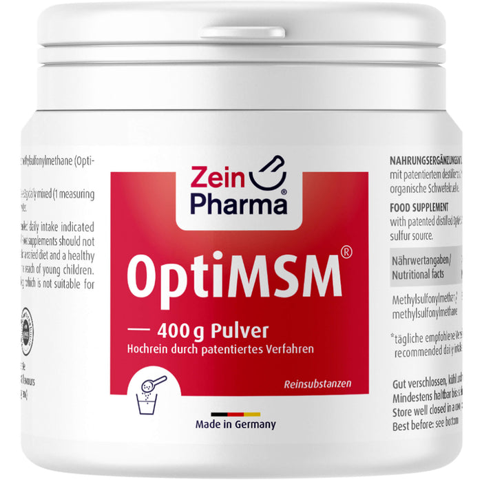 ZeinPharma OptiMSM 400 g Pulver, 400 g Powder
