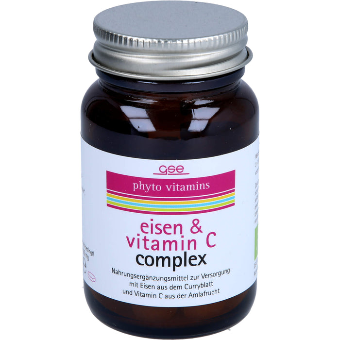 phyto vitamins Eisen und Vitamin C Complex Bio, 60 pc Tablettes