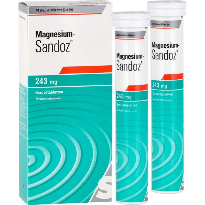 Magnesium-Sandoz 243 mg Brausetabletten, 40 pcs. Tablets