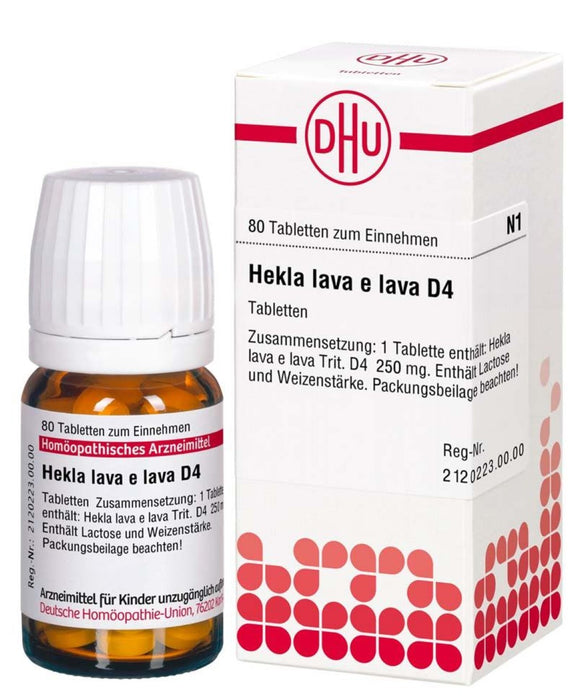 DHU Hekla lava e lava D 4 Tabletten, 80 pcs. Tablets