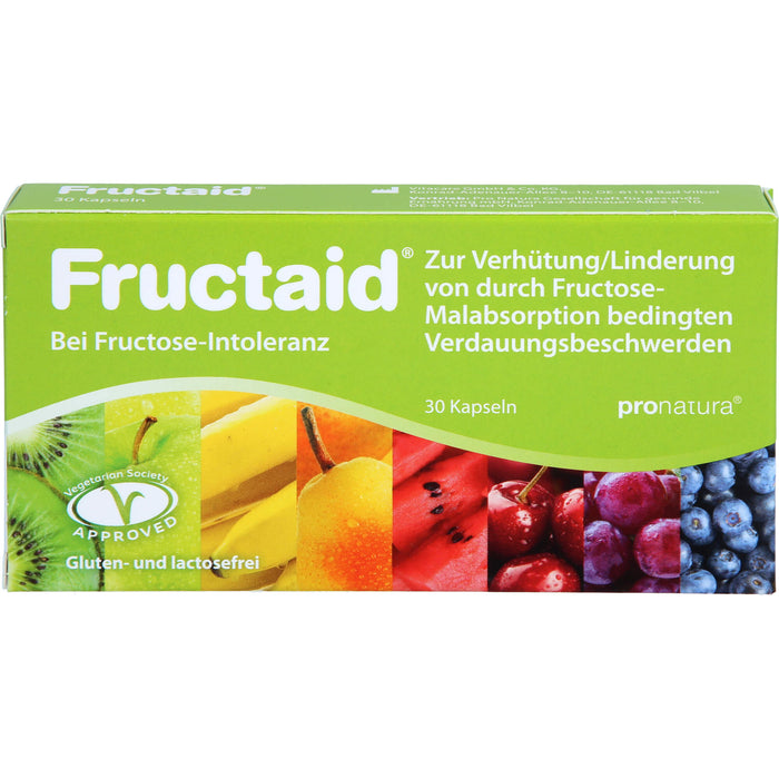 Fructaid Kapseln bei Fructose-Intoleranz, 30 pc Capsules